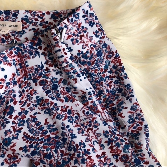 Rebecca Taylor Silk Paisley Printed Shorts 10 - Picture 4 of 6